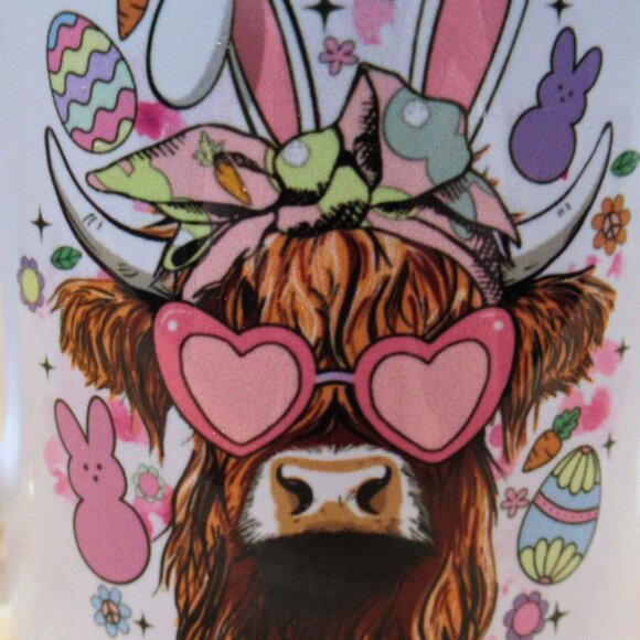 Easter Highland Cow Easter Coffee Mug - Picture 4 of 4